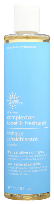 EARTH SCIENCE: Aloe Vera Complexion Toner and Freshener, 8 oz