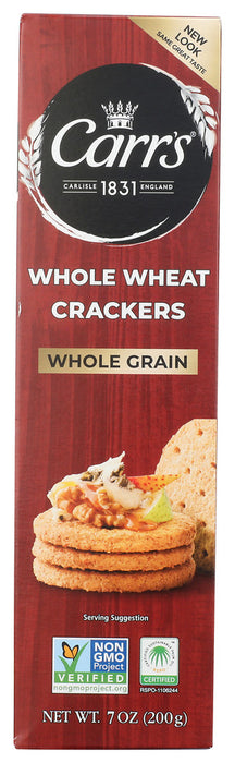 CARRS: Whole Wheat Crackers, 7 oz