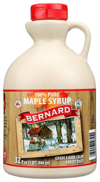 BERNARD: Dark Pure Maple Syrup, 32 fo
