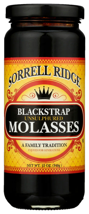 SORRELL RIDGE: Unsulphured Blackstrap Molasses, 12 oz