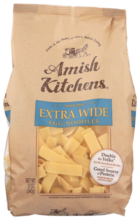 AMISH KITCHEN: Extra Wide Egg Noodles, 12 oz