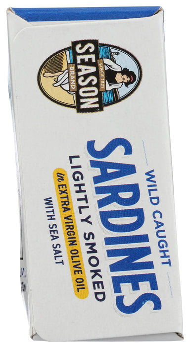 SEASON: Lightly Smoked Sardines, 4.37 oz
