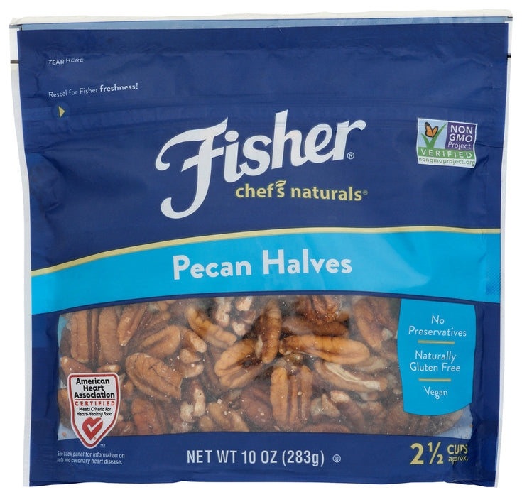 FISHER: Pecan Halves, 10 oz