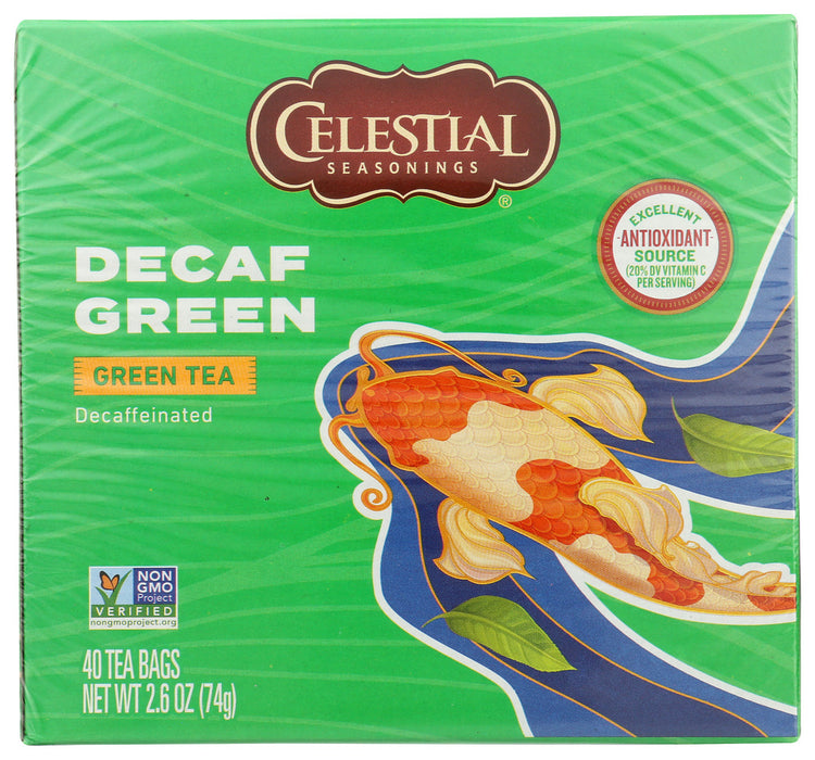 CELESTIAL SEASONINGS: Tea Grn Authn Dcf, 40 bg