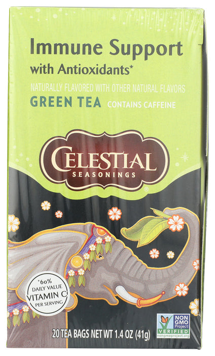 CELESTIAL SEASONINGS: Green Tea With White Tea Antioxidant Supplement 20 Tea Bags, 1.4 oz