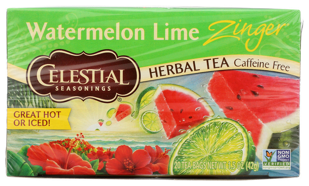 CELESTIAL SEASONINGS: Watermelon Lime Zinger Tea, 20 bg