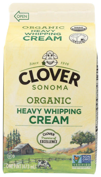 CLOVER SONOMA: Organic Heavy Whipping Cream, 16 oz