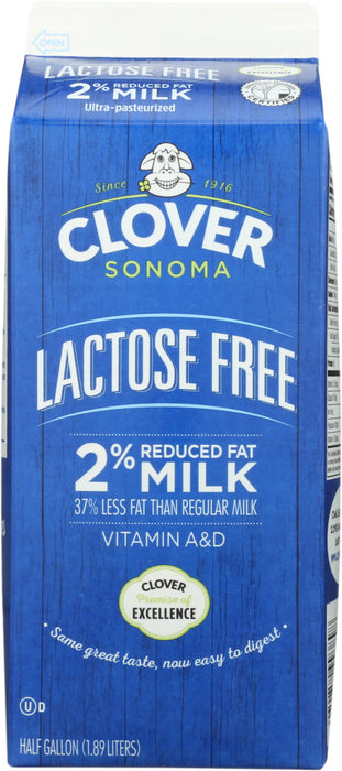 CLOVER SONOMA: Lactose Free 2 Percent Reduced Fat Milk, 64 fo