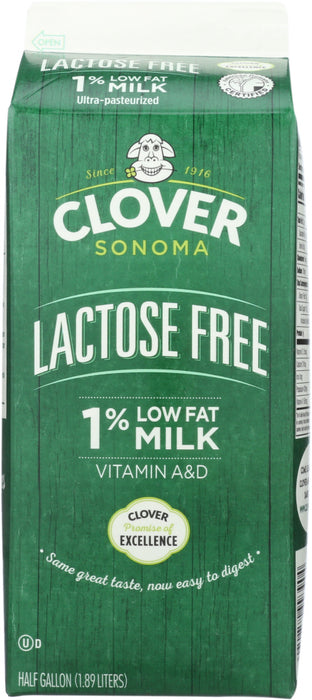 CLOVER SONOMA: 1 Percent Milk Lactose Free, 64 oz