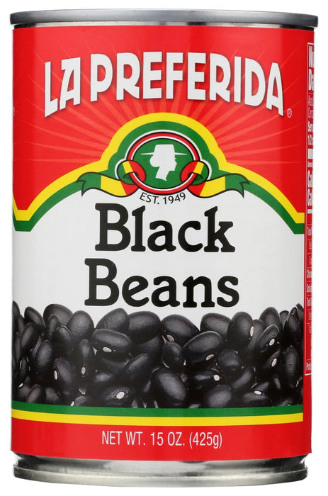LA PREFERIDA: Bean Black Canned, 15 oz
