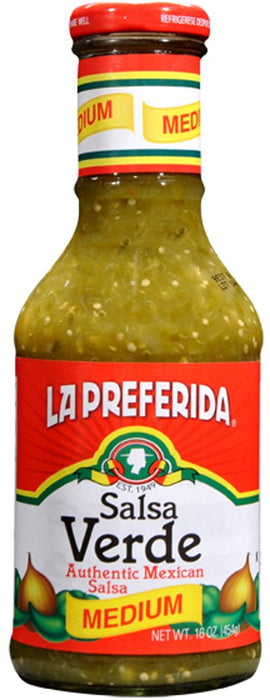LA PREFERIDA: Salsa Verde Medium, 16 oz