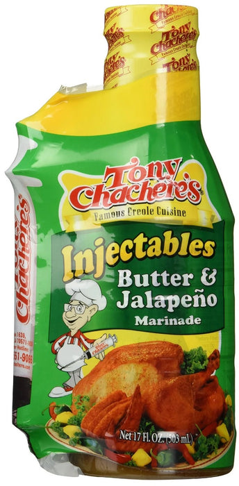 TONY CHACHERES: Marinade & Injectables Butter Jalapeno, 17 oz