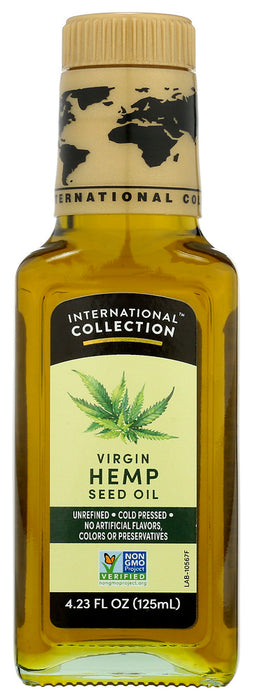 INTERNATIONAL COLLECTION: Virgin hemp Seed Oil, 4.23 oz