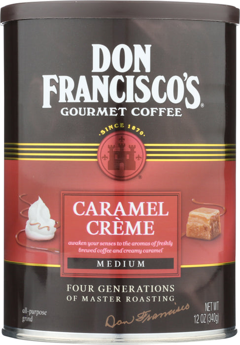 DON FRANCISCO: Caramel Creme Medium Ground Coffee, 12 oz