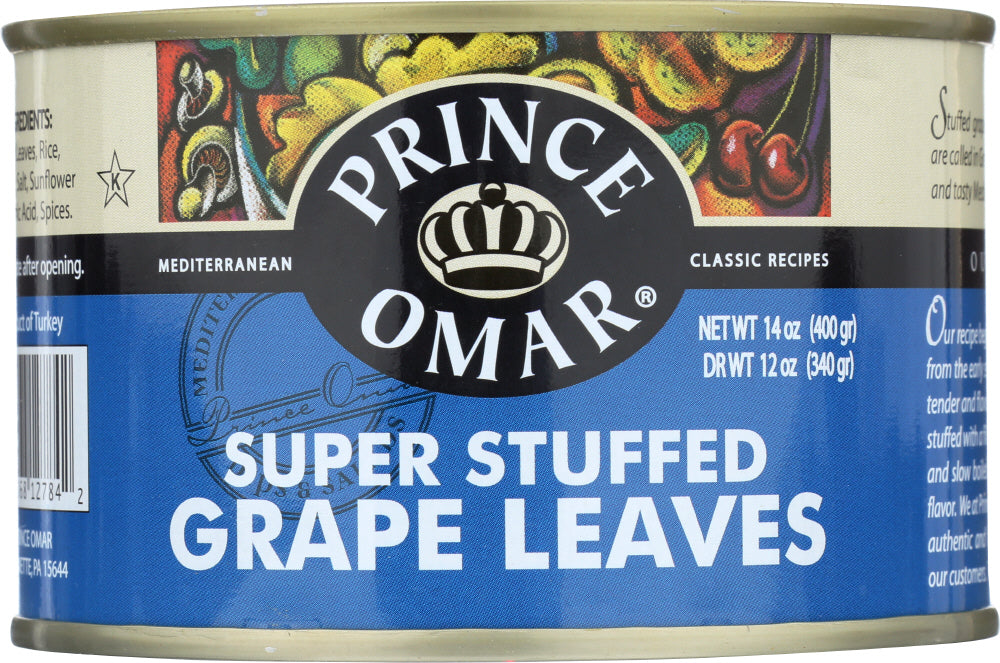 PRINCE OMAR: Grape Leaf Stuffed, 14 oz