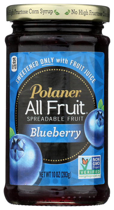POLANER: Fruit Sprd Bluebry, 10 oz