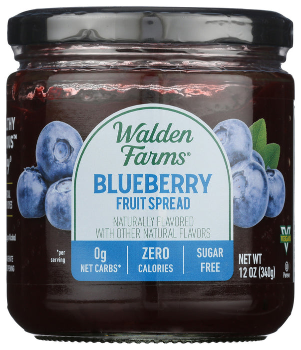 WALDEN FARMS: Calorie Free Fruit Spread Blueberry, 12 oz