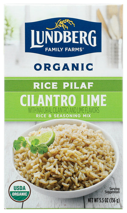 LUNDBERG: Rice White Cilntro Lme En, 5.5 oz