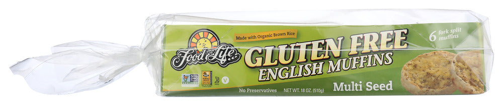 FOOD FOR LIFE: Gluten Free Multi Seed English Muffins, 18 oz