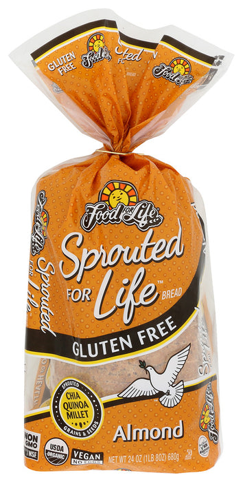 FOOD FOR LIFE: Sprouted for Life Bread Gluten Free Almond, 24 oz