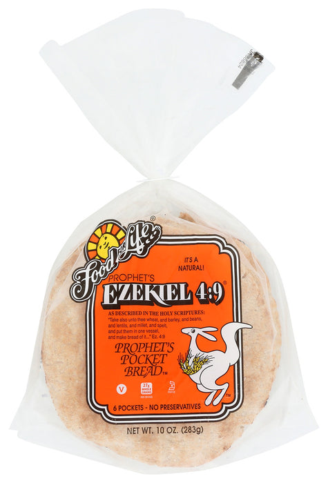 FOOD FOR LIFE: Bread Pocket Ezekiel, 10 oz