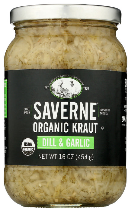SAVERNE: Kraut Artisana Dill Grlc, 16 oz