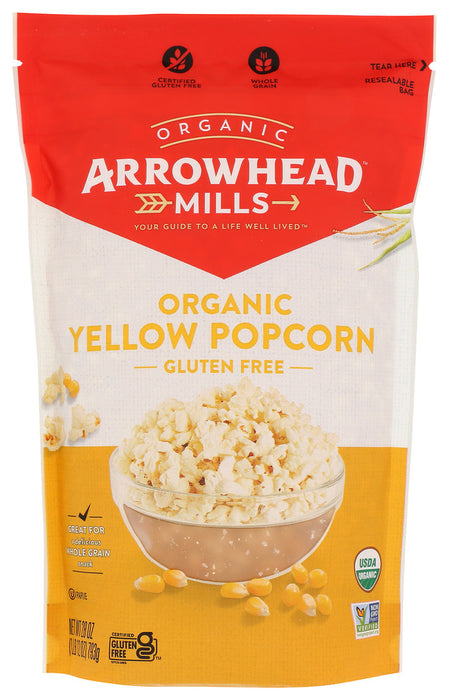 ARROWHEAD MILLS: Organic Yellow Popcorn, 28 oz