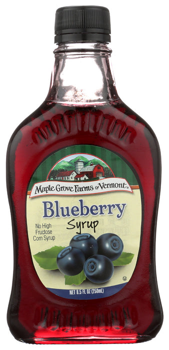 MAPLE GROVE: Syrup Ntrl Bluebry, 8.5 oz