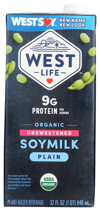 WESTSOY: Organic Unsweetened Soymilk, 32 oz