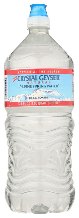 CRYSTAL GEYSER: Alpine Spring Water Sport Cap, 1 lt