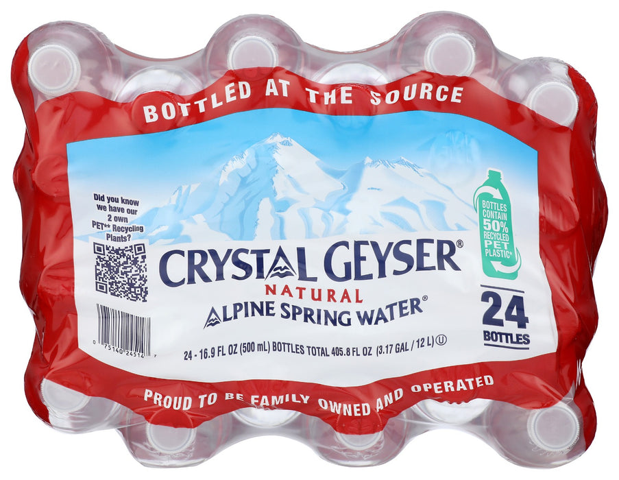 CRYSTAL GEYSER ALPINE SPR: Water Alpine Spring 24Pk, 405.6 FO