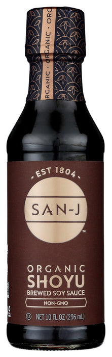 SAN-J: Organic Shoyu Naturally Brewed Soy Sauce, 10 oz