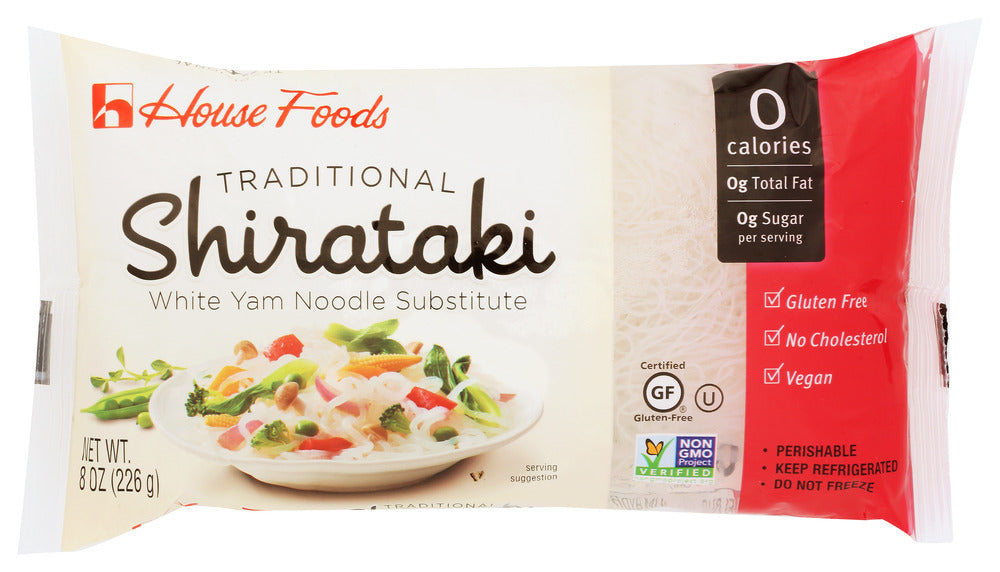 HOUSE FOODS: Traditional Shirataki White Yam Noodle Substitute, 8 oz