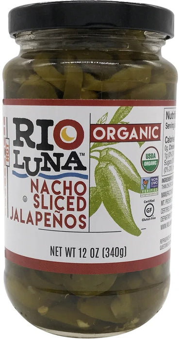 RIO LUNA: Organic Nacho Sliced Jalapenos, 12 oz