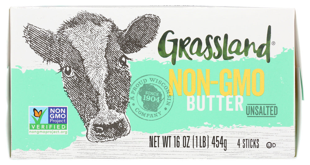 GRASSLAND: Butter Unsalted, 1 lb