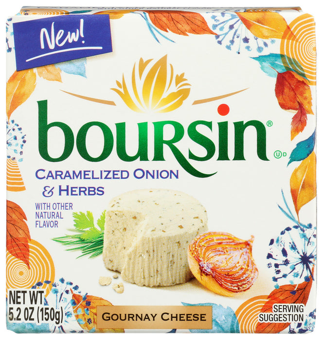 BOURSIN: Caramelized Onion And Herb Cheese, 5.2 oz