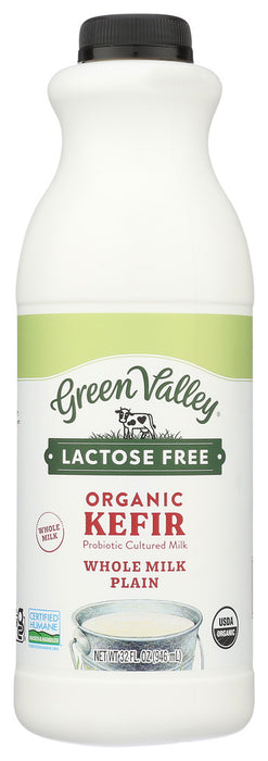 GREEN VALLEY CREAMERY: Organic Plain Whole Milk Kefir, 32 oz