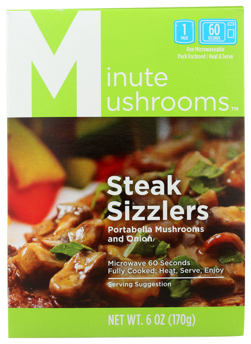 MINUTE MUSHROOMS: Steak Sizzlers, 6 oz