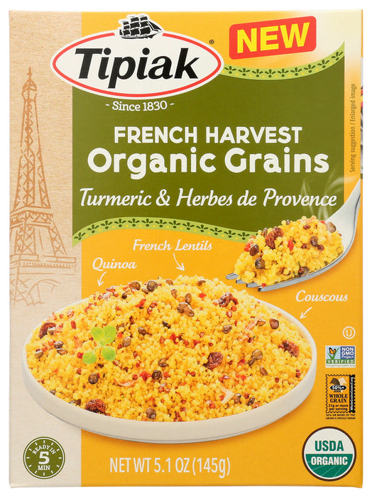 TIPIAK: French Harvest Organic Grains Turmeric Herbes De Provence, 5.1 oz
