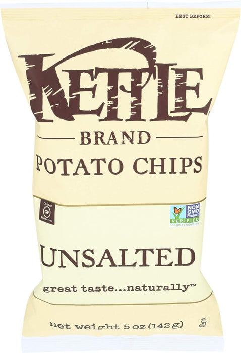 KETTLE FOODS: Potato Chips Unsalted, 5 oz