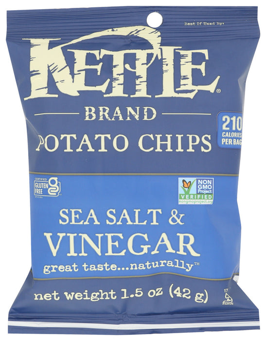 KETTLE FOODS: Sea Salt and Vinegar Potato Chips, 1.5 oz