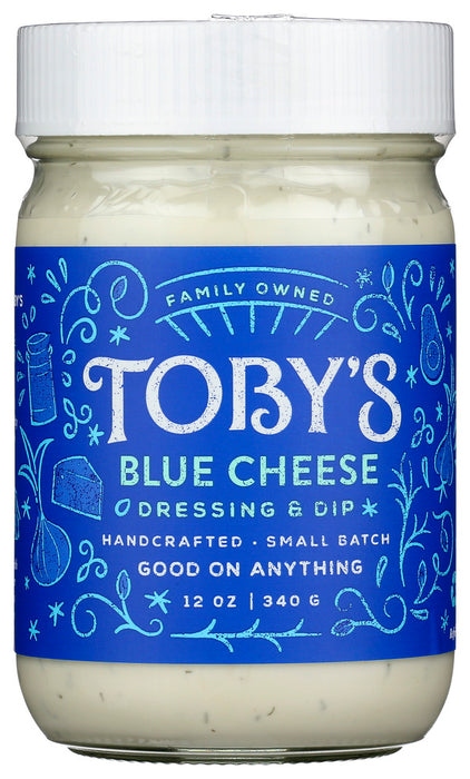 TOBYS: Blue Cheese Dressing And Dip, 12 oz