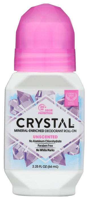 CRYSTAL BODY DEODORANT: Roll-On Fragrance Free, 2.25 oz