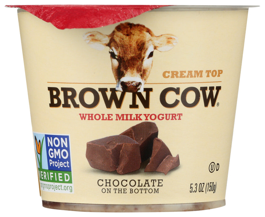 BROWN COW: Yogurt Chocolate On The Bottom Cream Top, 5.3 oz