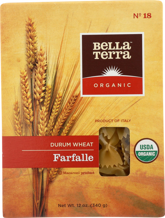 BELLA TERRA: Organic Farfalle Macaroni, 12 oz