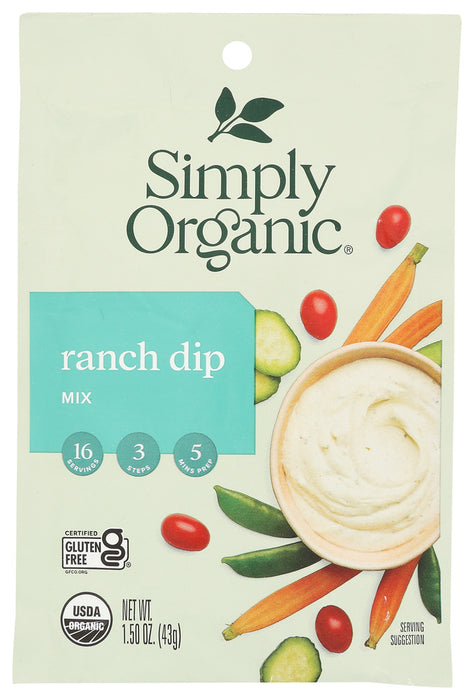 SIMPLY ORGANIC: Ranch Dip Mix, 1.5 Oz