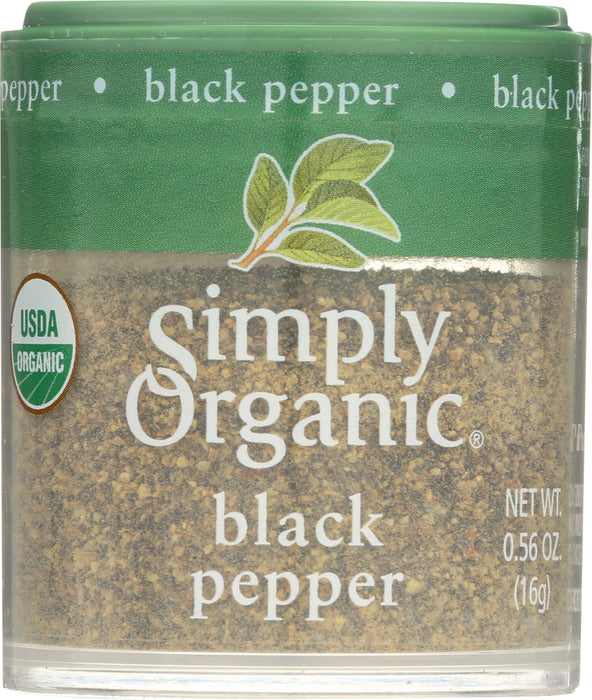 SIMPLY ORGANIC: Black Pepper Mini, 0.56 oz