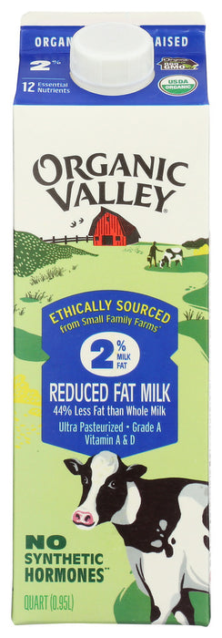 ORGANIC VALLEY: Ultra Milk 2% Reduced Fat, 32 oz