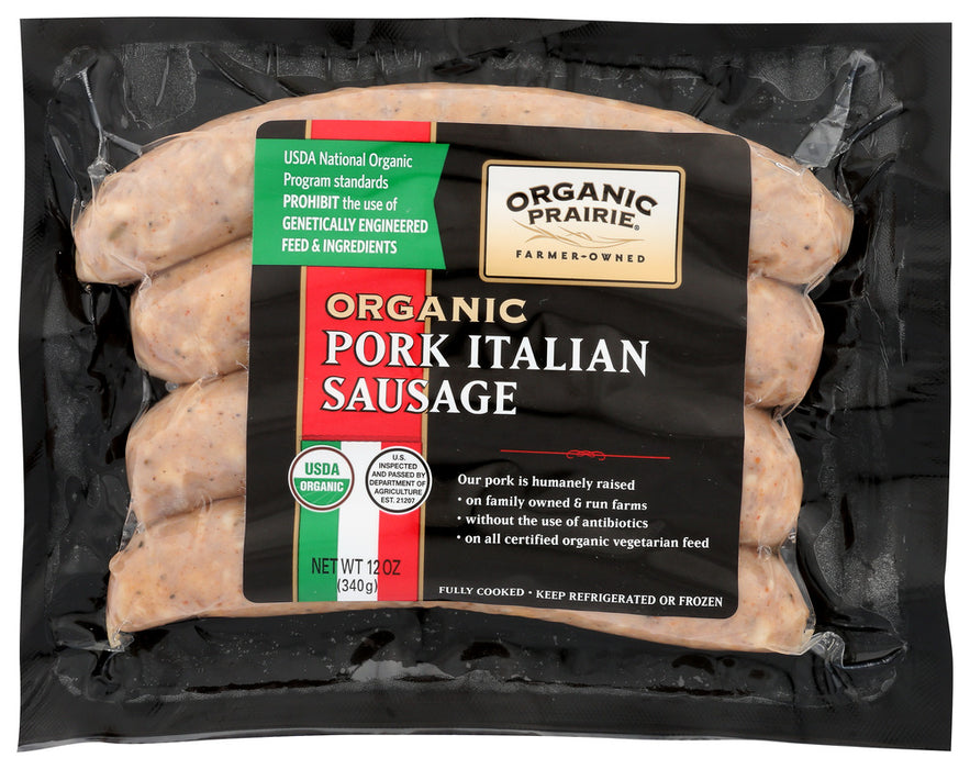 ORGANIC PRAIRIE: Pork Italian Sausage, 12 oz