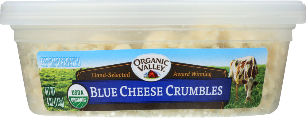 ORGANIC VALLEY: Blue Cheese Crumbles, 4 oz